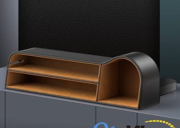 • Khay để đồ khe ghế ô tô Baseus hộp bọc da sang trọng tiện lợi