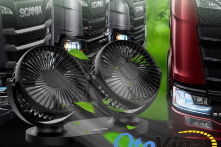 Quạt đôi cho ô tô chạy điện USB trên ô tô