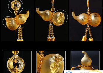 Hồ lô pha lê treo xe ô tô cao cấp | Phụ kiện phong thủy xe ô tô 2020