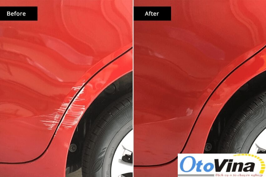 Xe ô tô trước và sau khi được sơn dặm mới