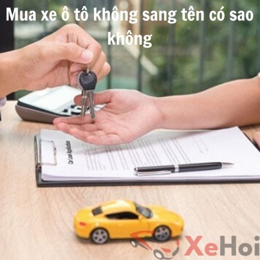 Giải đáp thắc mắc mua xe ô tô không sang tên có sao không