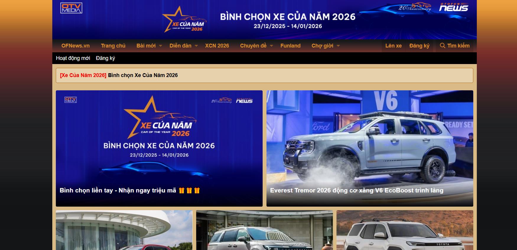 Đăng tin bán xe ô tô tại Otofun.net