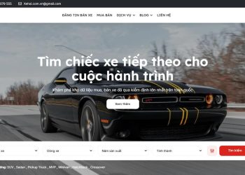 Giao diện trang chủ mới của website xehoi.com.vn